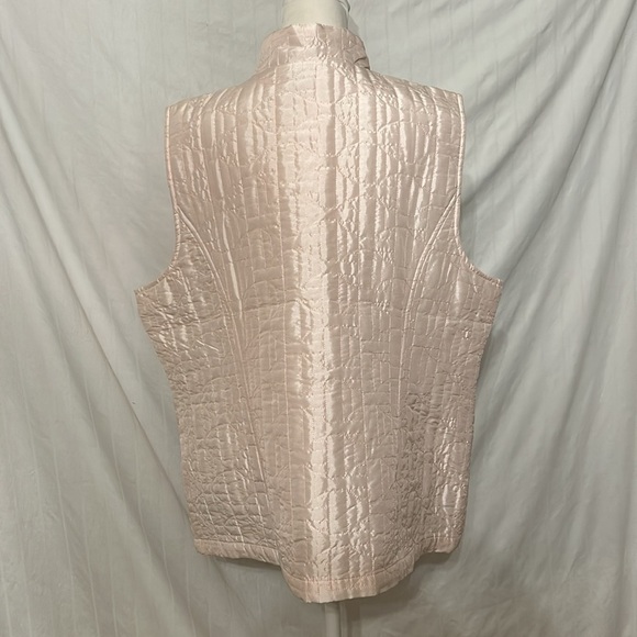 Chico's NWT Weekends Linden Vest Lt Pink Sz 3 - Picture 5 of 11